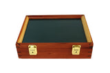 Wood Display Case for Collectibles, Knives, Arrowheads, Pins, Medals and More (12 x 9.5 x 3, Cedar) Southern Star Displays