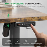 SIAGO Electric Standing Desk Adjustable - 48 x 24 Inch Sit Stand up Desk with 0.8 Inch Thick Tabletop - Adjustable Height Table with 3 Memory Preset, Cable Management for Home Office SIAGO