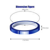 MEBMIK 2 Rolls 10mm x33m(108ft) Blue Heat Tape High Temperature Heat Resistant Tape Heat Transfer Tape for Heat Sublimation Press No Residue and Heat Transfer Vinyl MEBMIK
