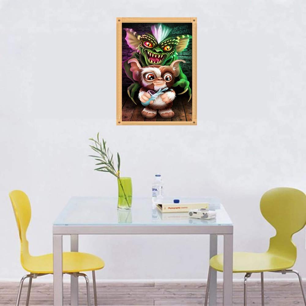 MMAHD 5D DIY Diamond Art Painting Kits for Adults Full,Fairy Monster Full Drill Embroidery Paintings Rhinestone Pasted DIY Painting Cross Stitch Arts Crafts for Home Wall Decor 11.8×15.8Inches MMAHD