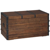 BOWERY HILL Storage Trunk Coffee Table in Brown BOWERY HILL