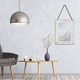 DECORKEY Rectangle Wall Mirror For Bathroom, Distressed White Wood Decor with Hanging Rope for Rustic Home Decor, Vanity, Living Room 12"×16" DECORKEY