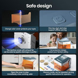 WAINLUXPRO K10 Laser Engraver and Cutter, 5W Portable Engraving Machine with Memory Mode | 80×80mm | No Assembly |WiFi/USB/Offline | Class 1 Safety | Premium Gift for DIY | Wood/Leather/Glass/Cloth WAINLUXPRO