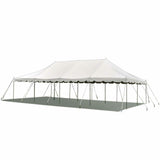 Party Tents Direct 20'x40' Canopy Tent, Weekender Canopy Pole Tent, Easy Up with Heavy Duty PVC White Top, 160 Person Capacity, Outdoor Canopies, Tents for Parties, Weddings & Events Party Tents Direct