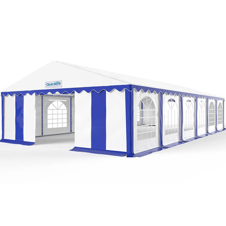 Quictent 20x40 Party Tent Heavy Duty PVC Large Commercial Vinly Canopy Wedding Big Event Shelter, Stripe Blue&White Quictent
