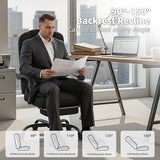 Office Chair, Big and Tall Fabric Gaming Chair with Footrest, Executive Comfortable Computer Desk Chairs, 360° Swivel Base & Height Adjustable Executive Chairs for Adults, Gamer Chair & Silla Gamer SITMOD