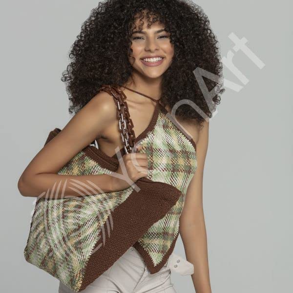 YARNART Jeans Crazy - Knitting & Blanket Yarn, Acrylic & Cotton Blend, Summer Multicolor, 1.76 Oz, 174.98 Yds (8215) YarnArt