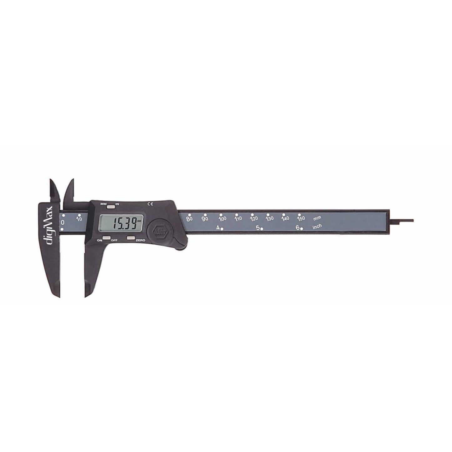 Wiha 41101 Digital Caliper, Inch and Metric, 6" DigiMax - WoodArtSupply