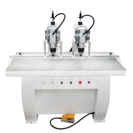 HayWHNKN Hinge Boring Machine Pneumatic Drill Press Machine Woodworking Hinge Drilling Machine Double Station 110V 1.5kw Woodworking Hole Drilling Puncher Equipment HayWHNKN