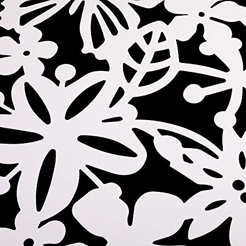 ANMINY 24 PCS Hanging Room Divider Flower Carving Pattern Panels Decorative Wall Screen Panel Hollow Out Design for Living Dining Room Bedroom Home Hotel Decor - White ANMINY