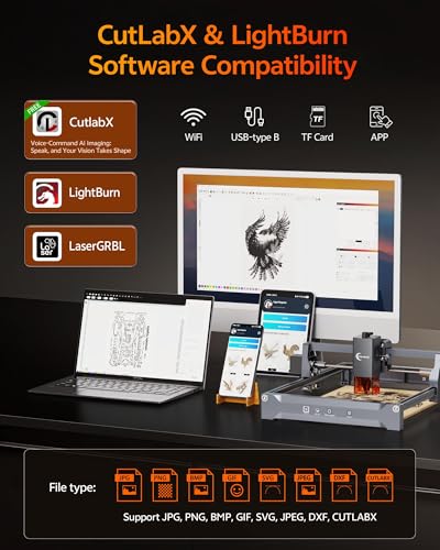 Laser Engraver 10W Laser Engraving Machine for Wood Metal Acrylic Glass Stone, Powerful DIY CNC Portable Laser Cutter 7.9" x 11.8" (Near A4) Offline Engraving Carverall K15 Pro, 10000mW, Class 1 Carverall