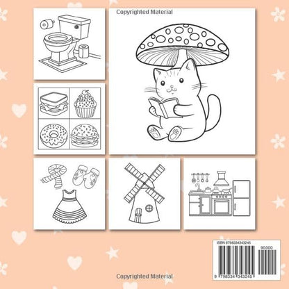 Stress Relief: Coloring Book for Adults and Kids, Bold and Easy Designs Featuring Animals, Flowers, Patterns and More (Easy Coloring books).