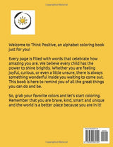 The Think Positive Alphabet Coloring Book WoodArtSupply