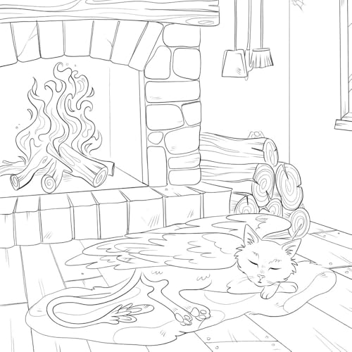 Everyday Magic: A Cozy Fantasy Coloring Book (Dover Adult Coloring Books) WoodArtSupply