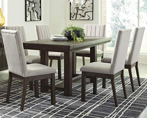 Signature Design by Ashley Dellbeck Casual Rectangular Dining Extension Table, Seats up to 8, Dark Brown Signature Design by Ashley