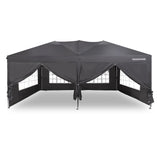 OASISHOME Pop-up Gazebo Instant Portable Canopy Tent 10'x20', with 6 Removable Sidewalls, Windows, Stakes, Ropes, Carrying Bag, for Patio/Outdoor/Wedding Parties and Commercial Events (10x20, Grey) OASISHOME