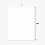 Somime 25 Pack Backing Boards Only - 11x14 Uncut White Mats Matboards, Acid Free Backerboards for Art Prints, Ideal for Photos/Pictures/Prints/Frames/Arts Somime