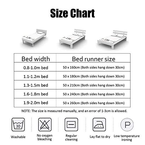 TTiiLoe Bed Runners Single Soft Velvet Decor Bedding Cover Brown Luxury Bedspread Bed Runners for Foot of Bed Bed Scarf Bed End Towel for Hotel Bedroom Wedding Room, 180x50cm TTiiLoe