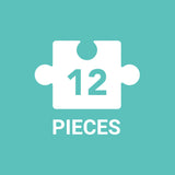 Mudpuppy Woodland Picnic 12 Piece Pouch Puzzle, Jigsaw Puzzle for Kids with Extra-Thick Pieces, 14" x 11", Includes a Reusable Zippered Pouch, Ideal for Traveling, Ages 2-4 Mudpuppy