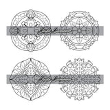 100 Mini Mandalas: A Mandala Coloring Book for Adults and Kids with Easy, Cute, and Tiny Designs for Stress Relief and Relaxation WoodArtSupply
