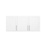Prepac Elite 54" W Wall Cabinet with Panel Doors, White Storage Cabinet, Bathroom Cabinet, Pantry with 1 Adjustable Shelf 12.75" D x 54" W x 24" H, WSUR-1004-1 Prepac