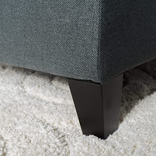 Christopher Knight Home Ottilie Fabric Storage Ottoman, Dark Grey Dimensions: 17.50”D x 51.00”W x 17.00”H Christopher Knight Home