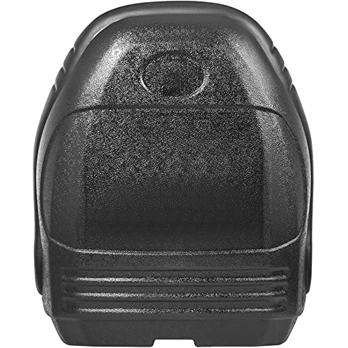 VEVOR Universal Lawn Tractor Seat Replacement, Compact High Back Mower Seat, Black Vinyl Forklift Seat, Central Drain Hole Skid Steer Seat with Mounting Bolt Patterns of 8" x 11.5" & 11.25" x 11.5" VEVOR