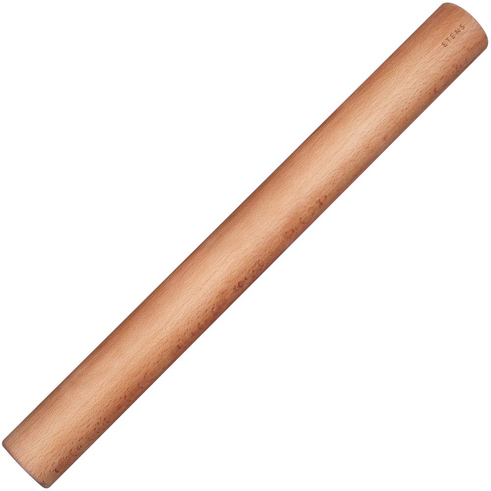 Etens Rolling Pin 17.3Inch, Professional Dowel Wood Rolling Pins for Baking Pasta Pizza Pie and Cookie, Wooden Dough Roller Pin (Straight Style, Large 1.73 Inch Diameter) Etens