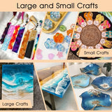 JDiction 1 Gallon Epoxy Resin, Clear Casting Self-Leveling Resin, Low Viscosity Bubble-Free Resin and Hardener Kit for Jewelry Making, Resin Flowers, Coasters, Table Top and Wood Crafts JDiction