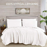 Mueller Ultratemp Full Size Bed Sheets Set, Super Soft 1800, 6 Piece Set, Deep Pocket up to 16", Transfers Heat, Breathes Better, Hypoallergenic, Wrinkle, White Mueller