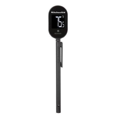 KitchenAid KQ910 Backlit Instant Read Digital Food Kitchen Grill Thermometer, Meat, and Cooking Wireless Thermometerer, Black KitchenAid