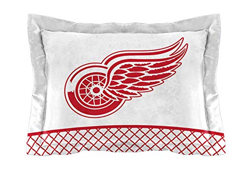 Northwest NHL Detroit Red Wings Unisex-Adult Comforter and Sham Set, Twin, Draft Northwest