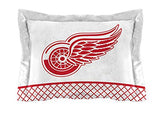 Northwest NHL Detroit Red Wings Unisex-Adult Comforter and Sham Set, Twin, Draft Northwest