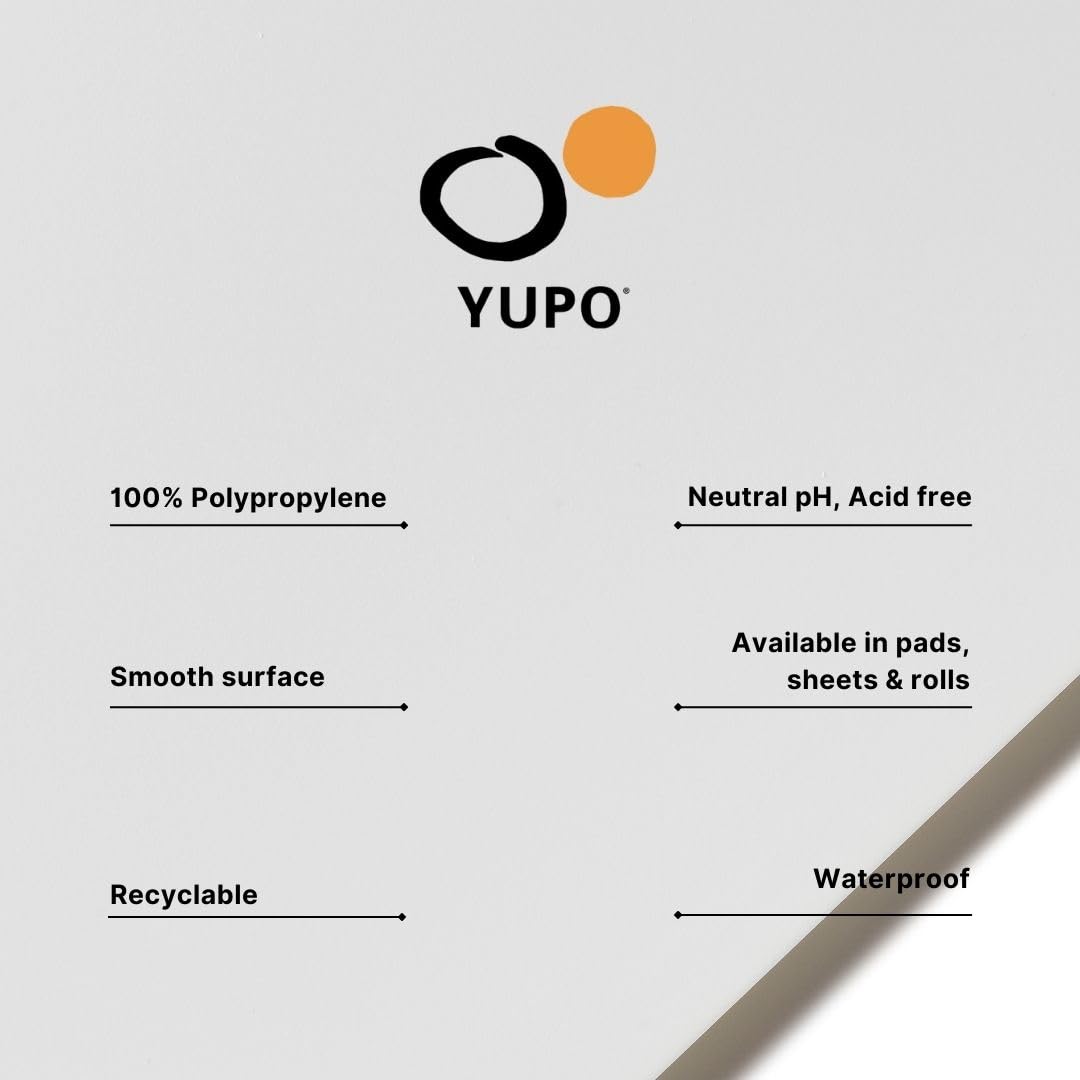 Yupo Synthetic Paper Pad - 11" x 14", Bright White, 10 Sheets Legion