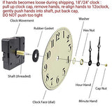 Oldtown Farmhouse Metal & Solid Wood Noiseless Wall Clock (Wood, 24-inch) Oldtown Clocks