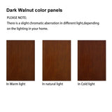 CKEASEAN Lighted Curio Cabinet with 3-Tier Adjustable Shelves and Mirrored Back Panel, 44" H Glass Display with Tempered Glass Doors, China Cabinet for Living Room (Light Bulb not Included) (Walnut) CKEASEAN