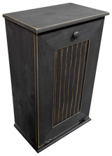 Sawdust City Tilt-Out Wooden Trash Bin Holder (Old - Black) Sawdust City