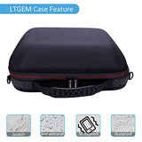 LTGEM Case Compatible with Cricut EasyPress 2/3 Smart Heat Press Machine(12"x10"), Black+Gray L LTGEM