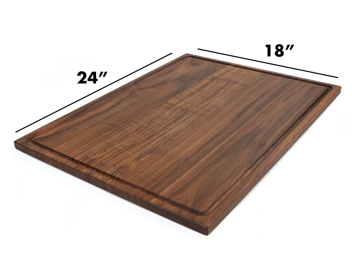 Refine Kitchenware Extra Large Walnut Personalized Cutting Board - Thumbnail 4