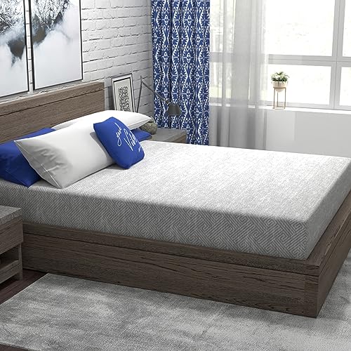 Vibe Heather Grey Gel Memory Foam Mattress, CertiPUR-US and Oeko-TEX Certifed Bed-in-a-Box in Ultra Small Package, 8-Inch, California King Vibe