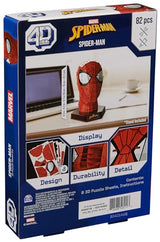 4D Build, Marvel Spider-Man 3D Puzzle Model Kit with Stand 82 Pcs | Spider-Man Desk Decor | Building Toys | 3D Puzzles for Adults & Teens 12+ 4D Build