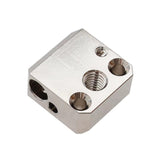 POLISI3D Plated Copper Heater Block High Temperature Ender 3 Heat Block Compatible with MK8 Extruder Ender 3 V2 Pro Ender 5 Plus CR10 S4 S5 3D Printer All Metal Hotend Upgrades POLISI3D