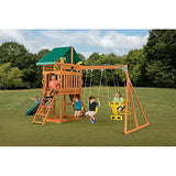 Sky View Cedar Backyard Playset | W: 17'10" D: 9'4" H: 9'9" | w/2-Person Glider & 2 Belt Swings | Binoculars, Steering Wheel & Telescope | Kids Age 3-12 | ASTM Standards | 10-Year Warranty on Wood CREATIVE CEDAR DESIGNS