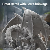 UNIFORMATION HD ABS Like Resin Hard Tough 3D Printer Resin Photopolymer UV Curing 3D Resin Liquid with High Precision Suit for SLA/LCD/DLP Printing Functional Mechanical Print HD Grey 1KG Uniformation