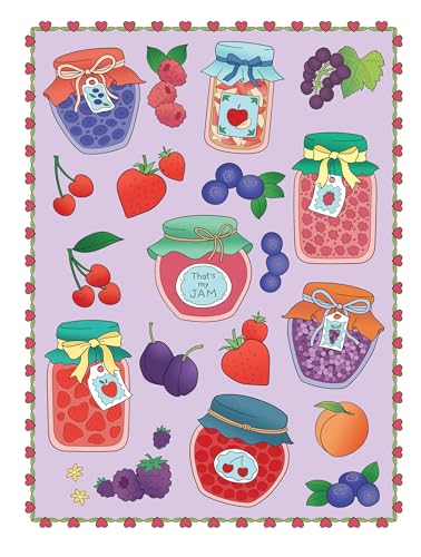 Creative Haven Happiness Is Homegrown: Fabulous Fruits & Vegetables Coloring Book; Produce from the Garden! (Adult Coloring Books: Food & Drink) Dover Publications