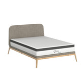 NapQueen 8 Inch Maxima Hybrid Mattress, Full Size, Cooling Gel Infused Memory Foam and Innerspring Mattress, Bed in a Box, White & Gray NapQueen