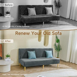 Armless Futon Cover Velvet Futon Slipcover Soft Stretch Couch Covers with No Arm Sofa Bed Cover with Non-Slip Thick Plush Furniture Protector Washable Couch Slipcovers for Living Room(Dark Grey) XIAROGEE