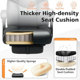 WAILOR 400lbs Office Chair with Foot Rest, Reclining Big and Tall Office Chair with Lumbar Support Spring Cushion, High Back PU Leather Computer Chair,Comfy Desk Chair for Home Office WAILOR