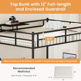 Bellemave Full loft Bed with Storage Stairs, Wardrobe, Shelves, Metal Full Loft Bed Frame with L-Shaped Desk for Adults, Kids, Teens, Black with Charging Cradle Bellemave