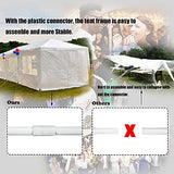 10'x30' White Outdoor Gazebo Canopy Tent Canopy Wedding Party Tent Waterproof Camping Gazebo BBQ Shelter Pavilion 8 Removable Walls -8 PayLessHere